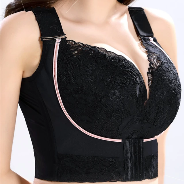 Womens Sexy Lace Gathered Bra Adjustable Straps Breast Cup Underwear plus  Size Sports Bras for Women 2x (Black, 85C) at  Women's Clothing store