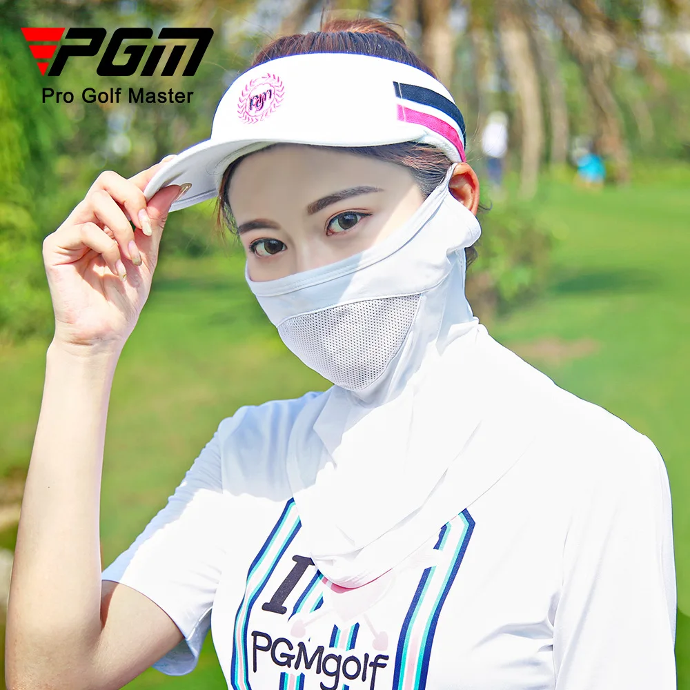 PGM Women Golf Sunscreen Ice Silk Mask Sun Protection Breathable Anti-UV Mask Quick-Drying Absorb Sweat Sports