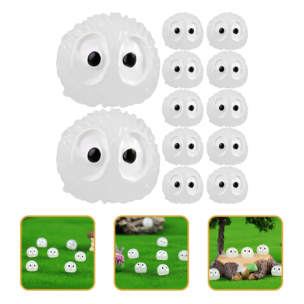 

50 Pcs Owls Toy Figure Toy Garden Decor Resin Ornament Mini Miniature Figurine Flowerpot