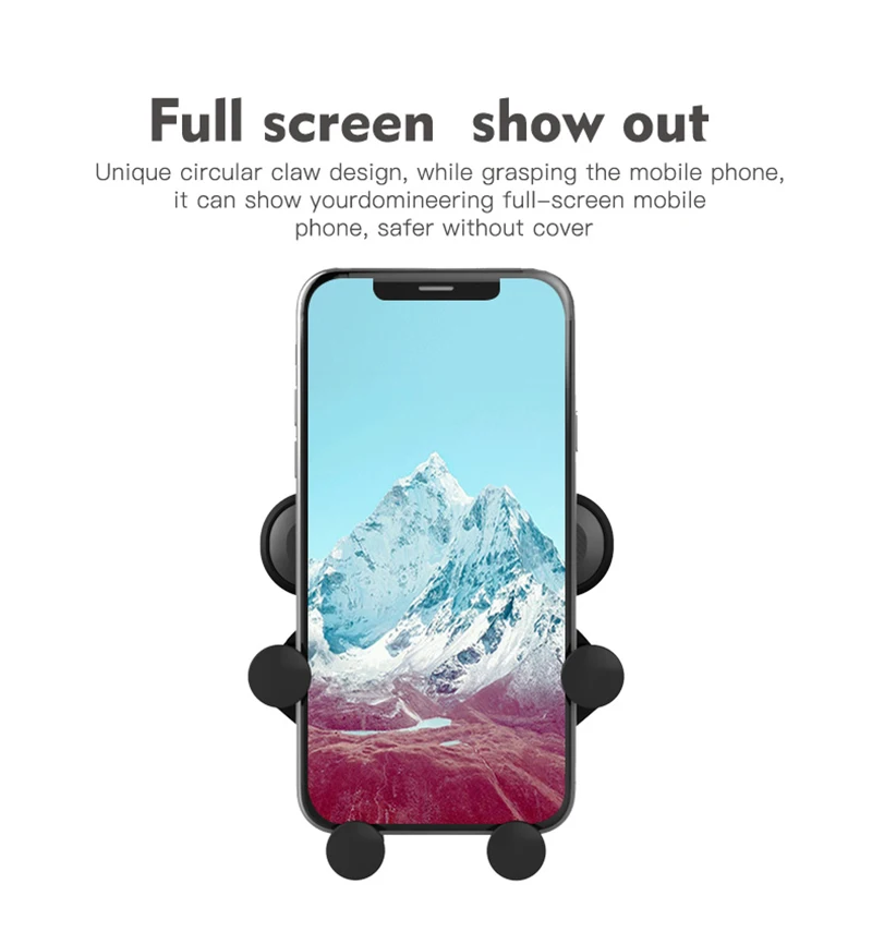 04Creative Car Mount Five-Point Mobile Phone Holder 