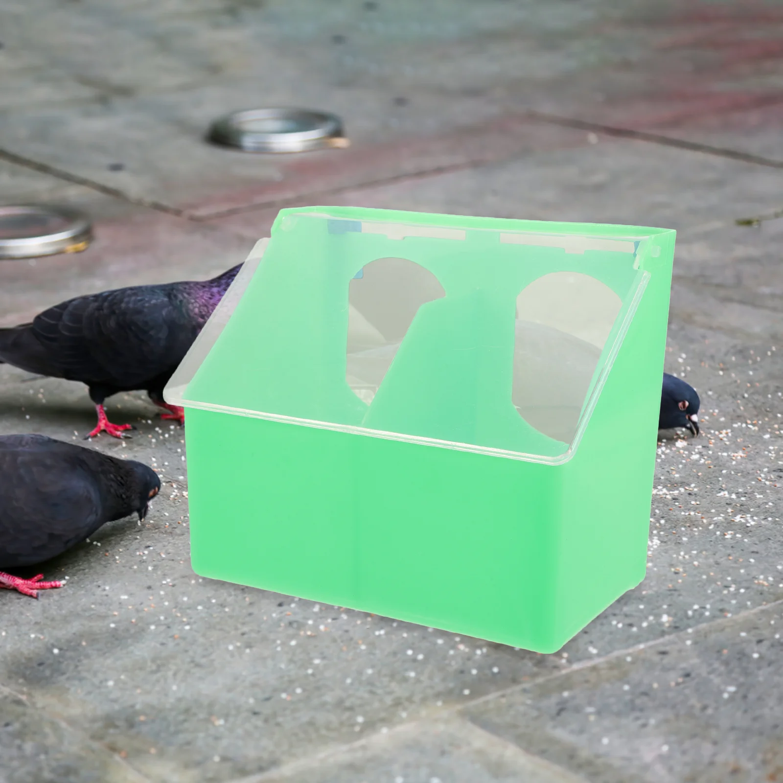 Pigeon Parrot Feeder Hanging Plastic Pet Cage
