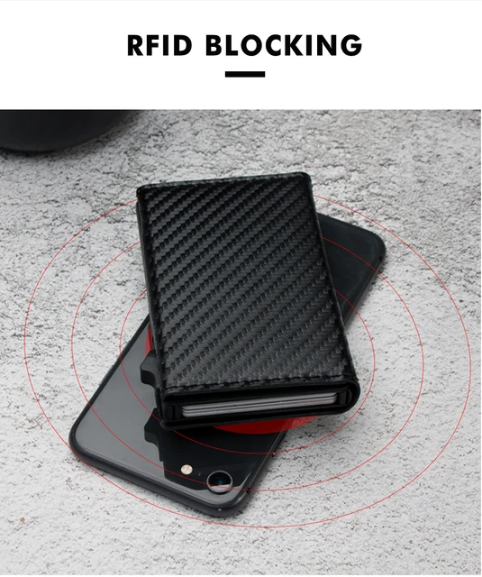 Portafoglio Uomo In Vera Pelle Saffiano Con Protezione RFID - Portacarte Magnetico - Foto 6