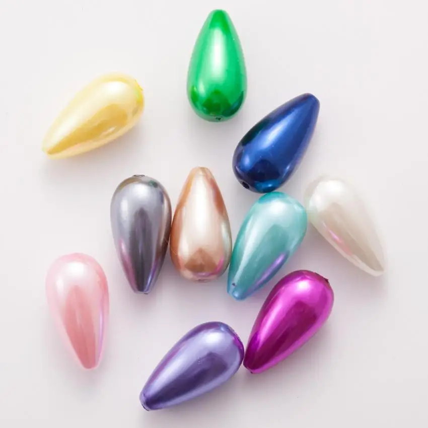 Colorful Beige ABS Imitation Pearl Beads
