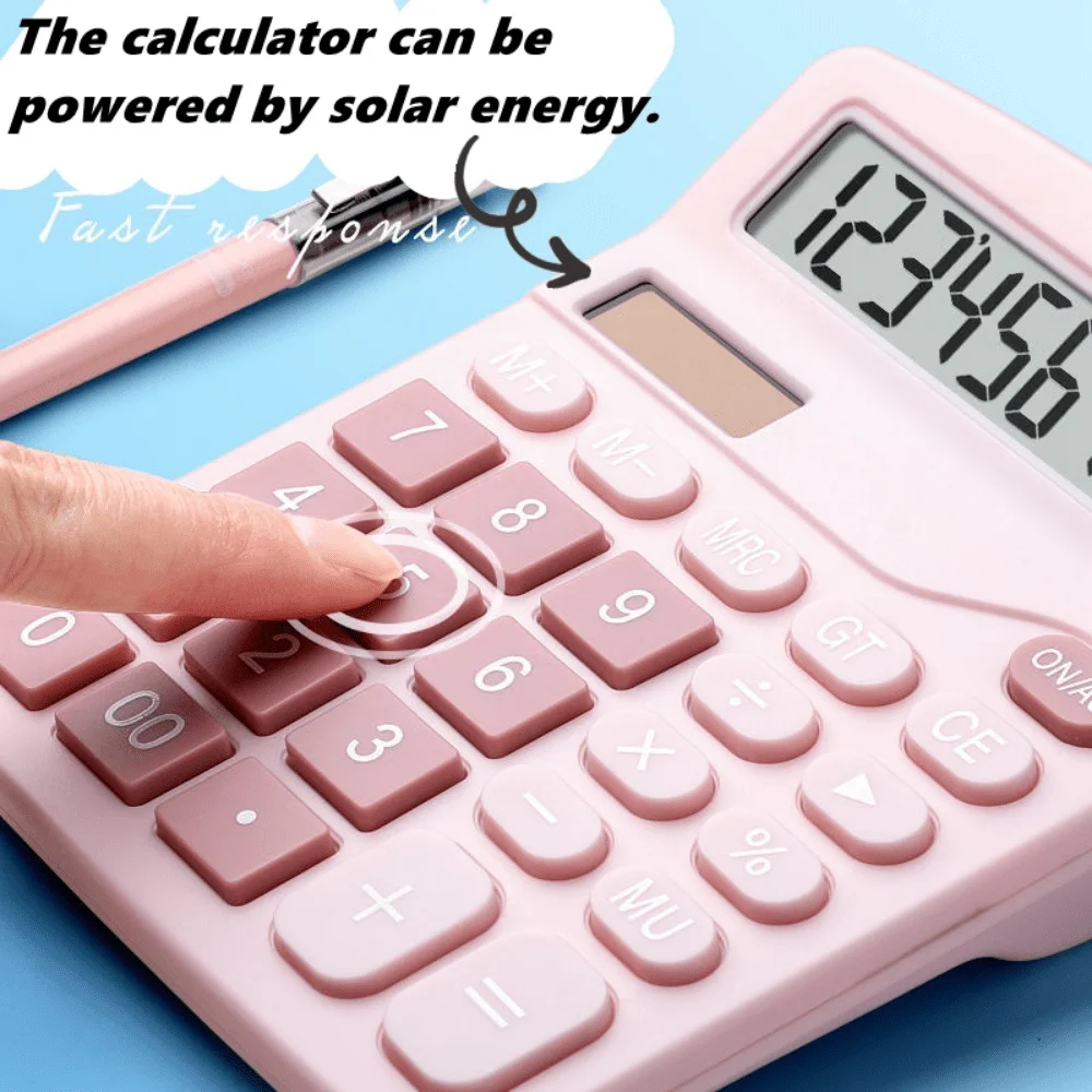 Scientific Calculator 1Pcs Solar Scientific Calculator Desktop Financial Office Computer Calculators Large Display Office Calculators Cute