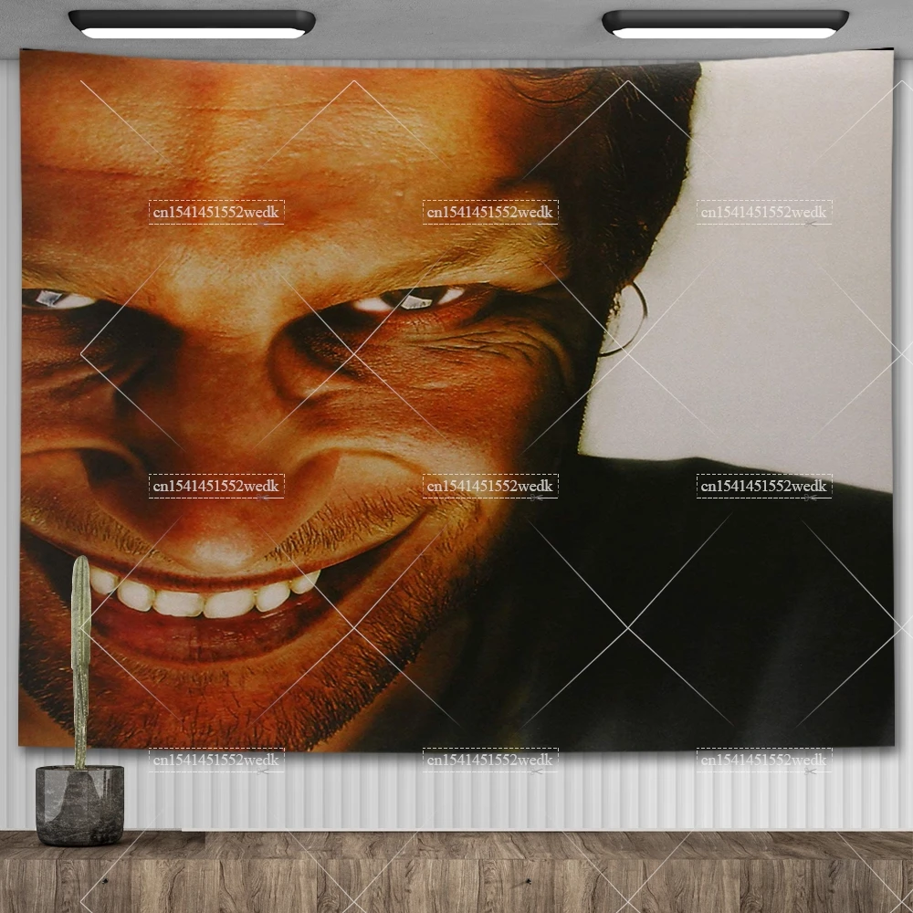 Dj Aphex Twin Flag Poliestere Richard D James Album Musicale Poster Walltapestry Macrame Estetica Decorazione Camera Da Letto Banner