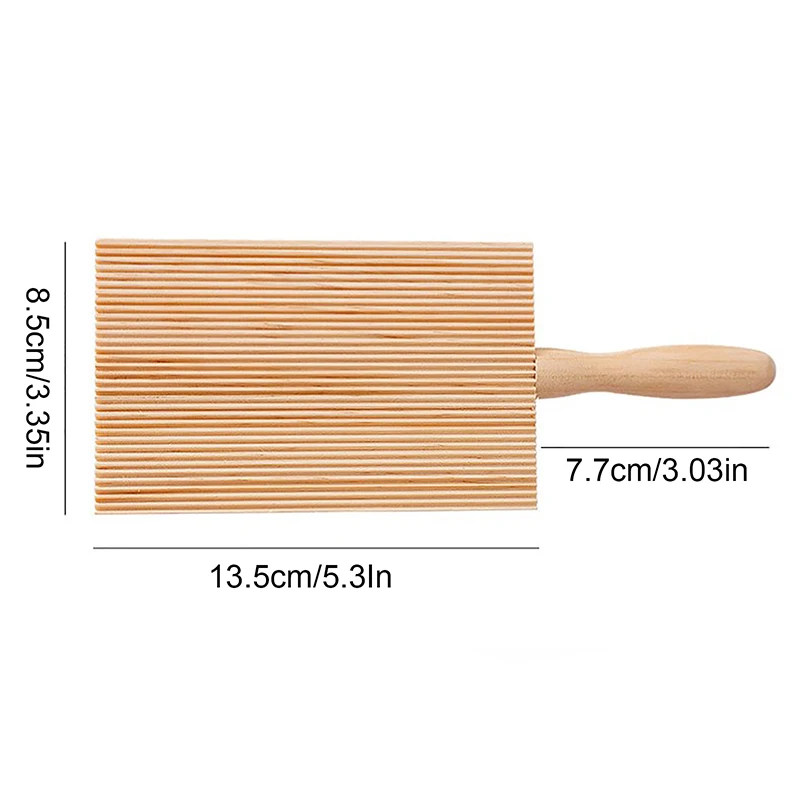 Wooden Butter Table Popsicles Wooden Garganelli Board Natural Wood Practical Pasta Gnocchi Macaroni Board Making Handmade