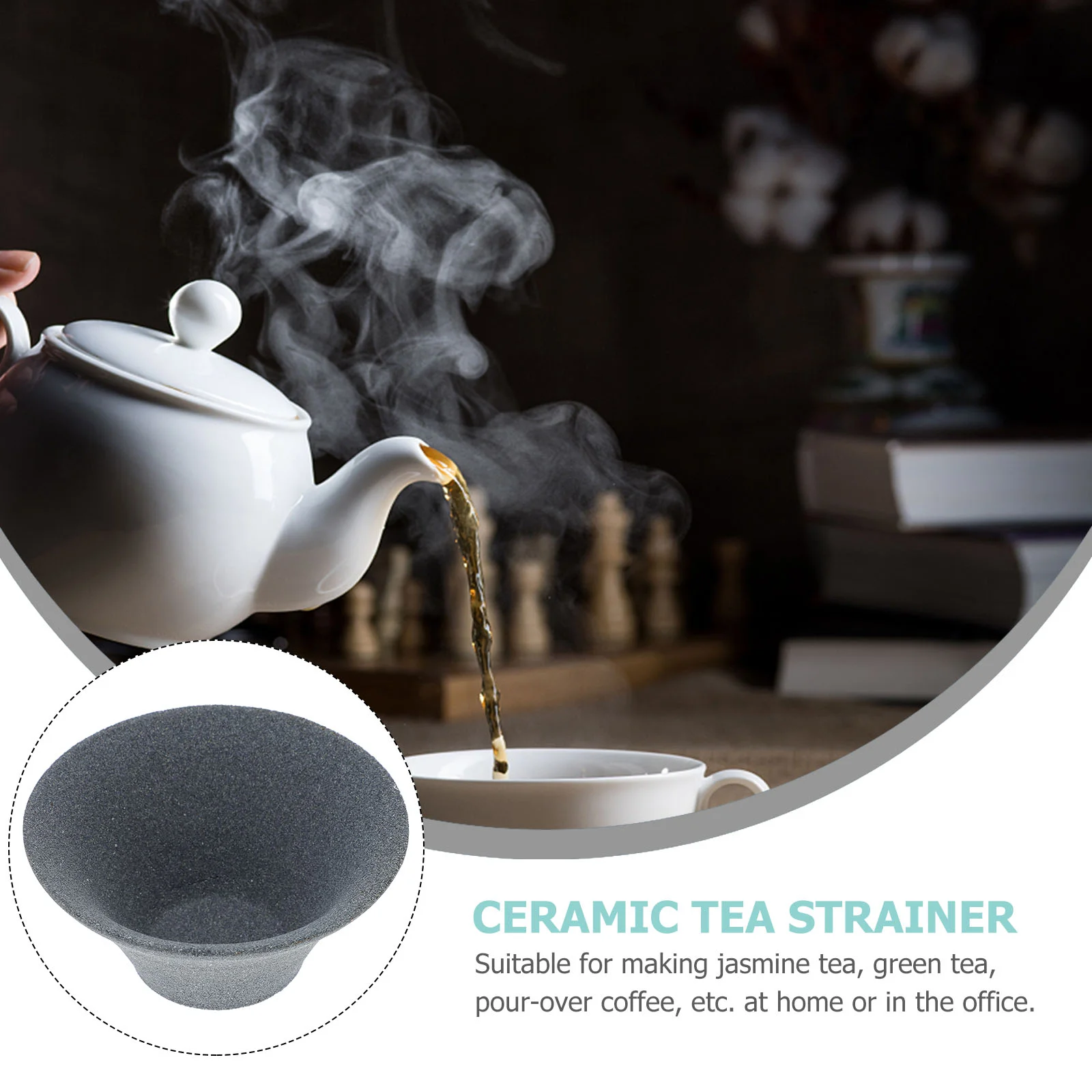 Coffee Filter Ceramic Tea Strainer Dripper Cup Tea Infuser,Tea Strainer,Tea Filter,Coffee Maker Filter