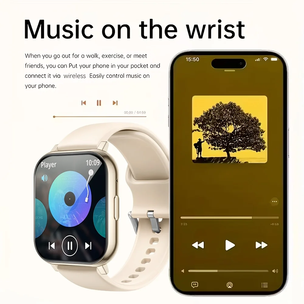 Smart Watch, 1.83-Inch Touch Screen, with Call/Message Reminders, Multi-Dial/Multi-Sports Modes/Pedometer/Activity Tracking - 5