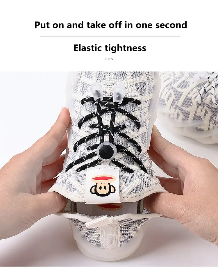 Elastische runde Gummibänder Schnürsenkel Schnürsenkel für Turnschuhe Basketball Tennis Sport Schnürsenkel Unisex Kind schnelle freie Krawatte Schnürsenkel – Detail 6
