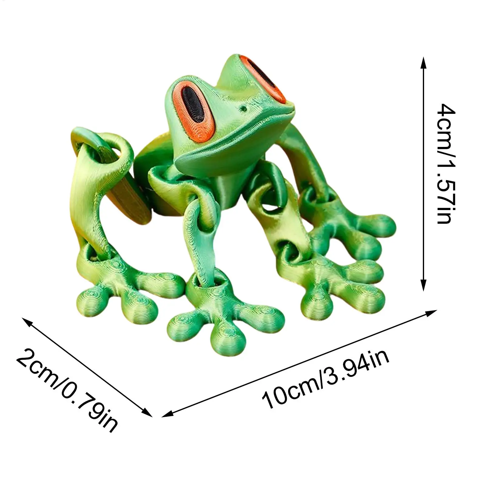 3D Printing Magnetic Frog Fridge Magnet Cute Novel Creativity Home Ornament Stress Relief toys gift Animal Refrigerator Magnet