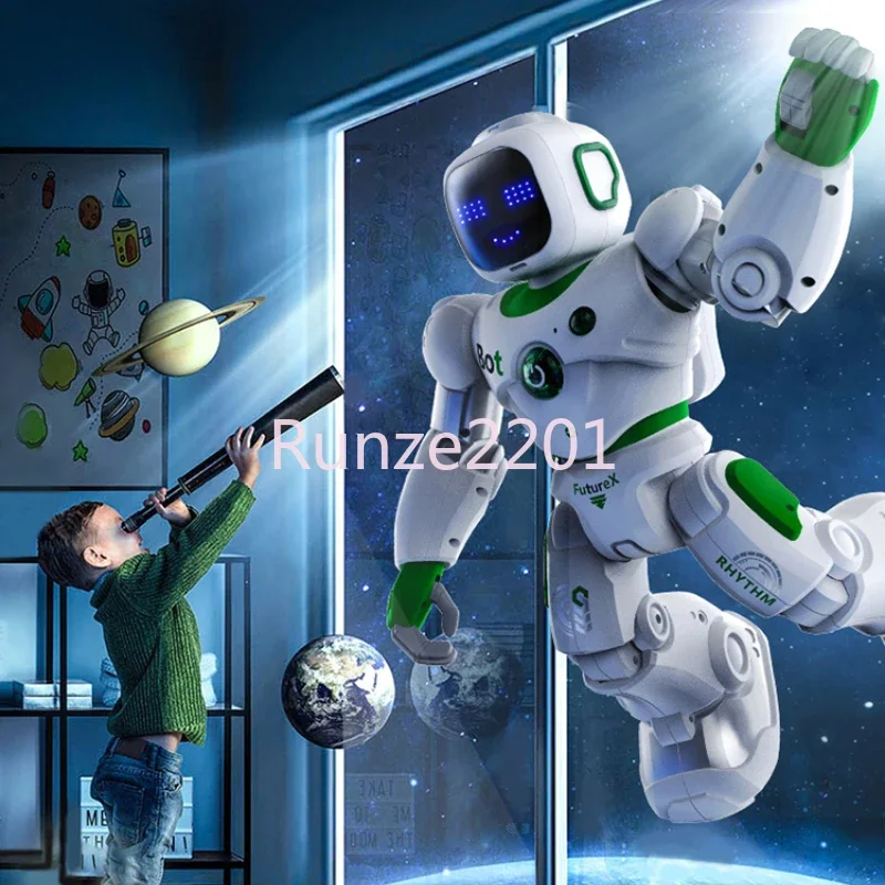 

Rake Robot English Version Intelligent Voice Conversation Talk Remote Control Programming Early Childhood Educational Toys