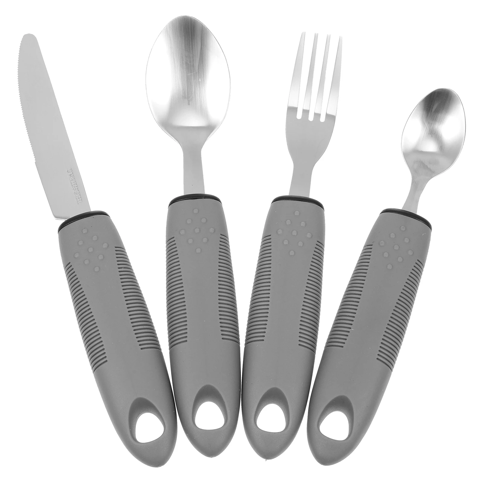 Elderly Utensils Set 1 Set Adaptive Silverware Built Up Knives Fork Spoon For Handicapped People