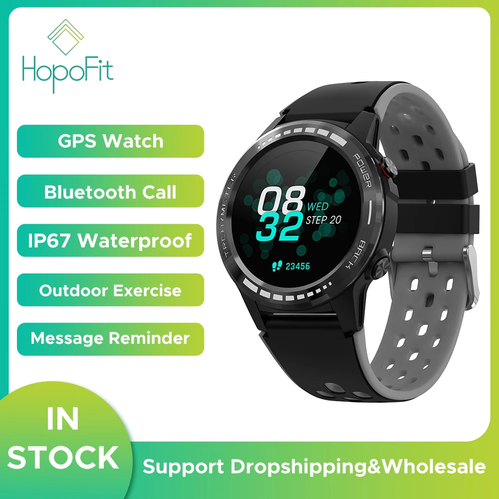 HopoFit GPS Smart Watch Men Android Watches IP67 Smart Watch Heart Rate