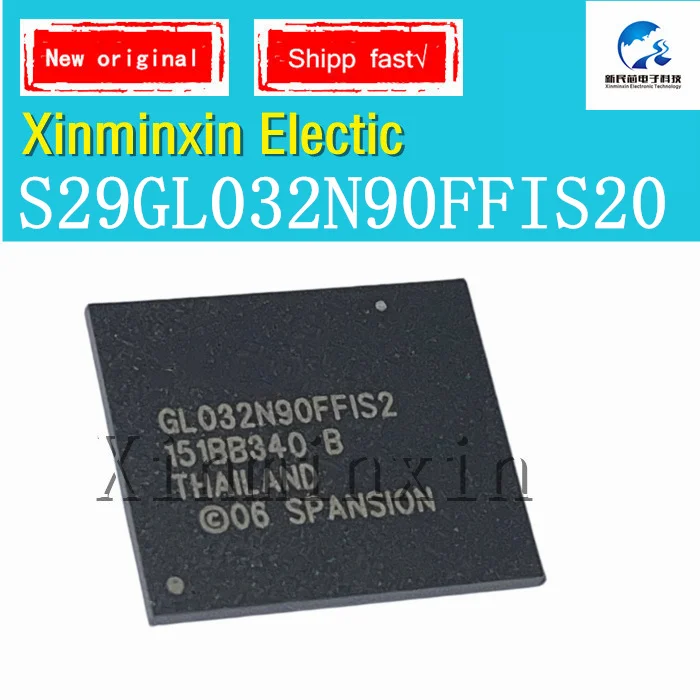 10PCS/LOT  GL032N90FFIS2 S29GL032N90FFIS20 FBGA-64  IC Chip 100% New Original In Stock