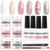 6 Color Dip Powder Nail Kit: Pink Nude Neutral Spring