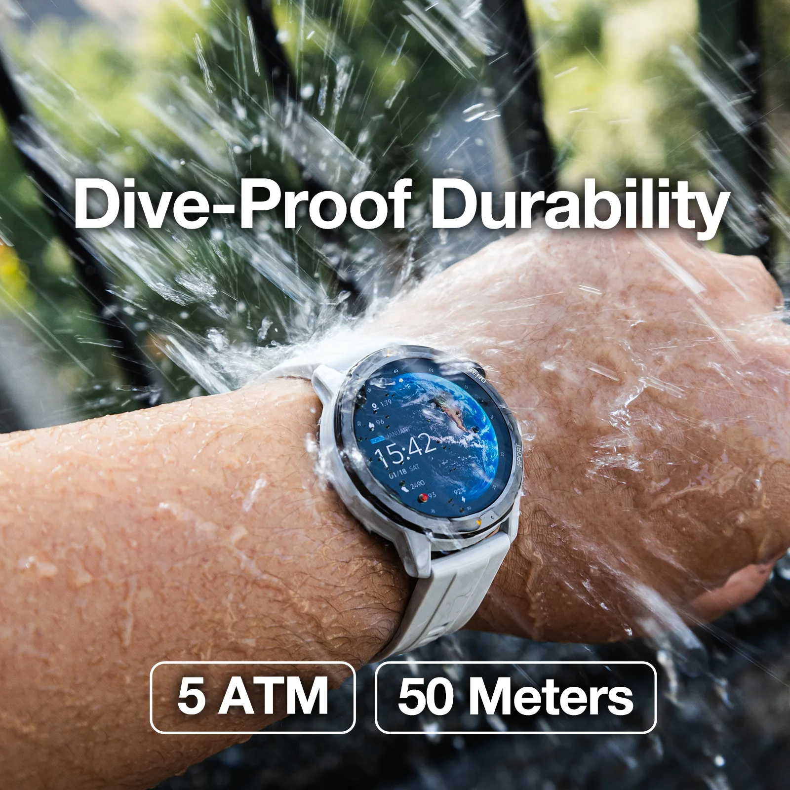 [World Premiere] AGM Legion Smartwatch 5ATM Waterproof 1.43"AMOLED Display Heart Rate Blood Oxygen Diving and Swimming Watch 3