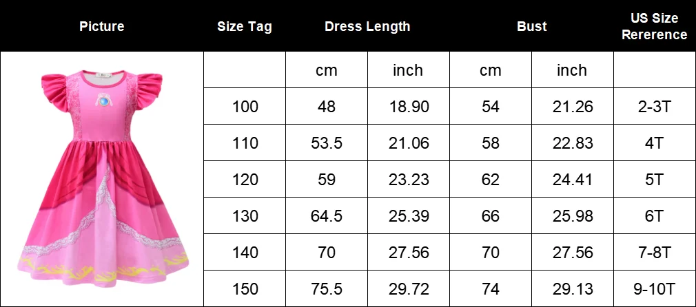 Peach Princess Dress For Girl Children Stage Performance Clothes Kids Carnival Birthday Party Revelry Festival Cosplay Costume