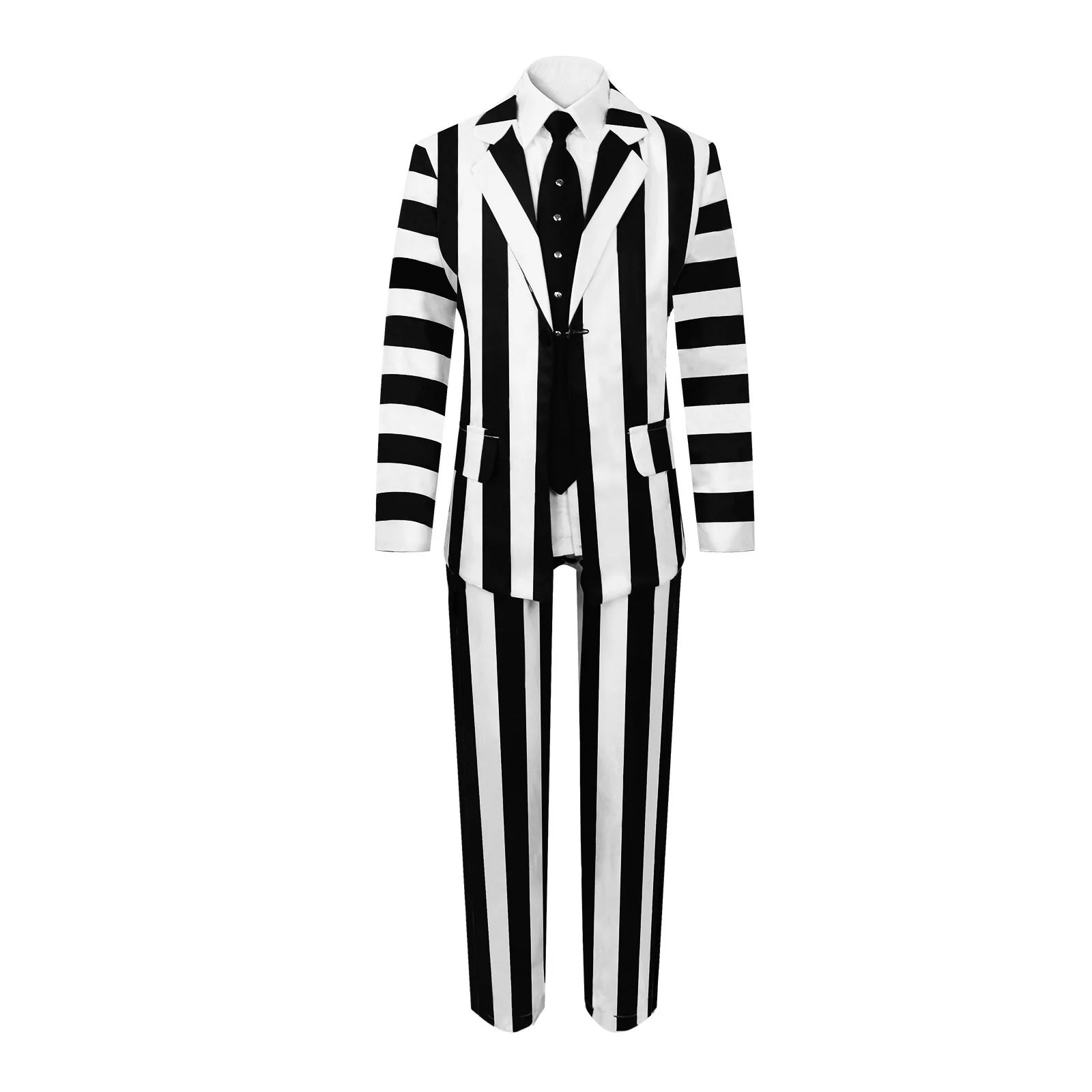 Cosplay Costume Beetle Juice Infernal Master For Halloween Performance