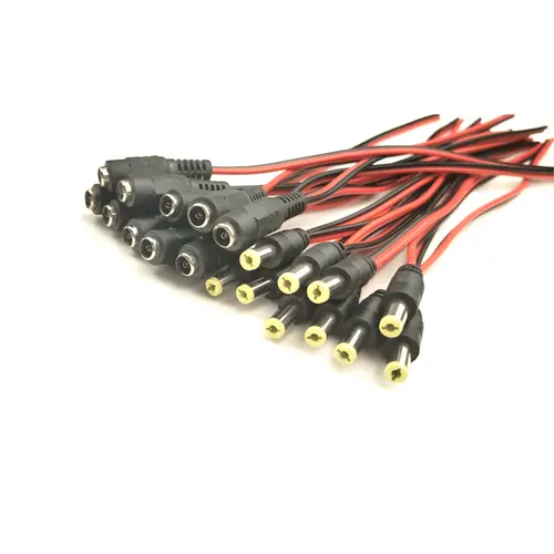1 5 10piece Male Female DC Power Connector 5V 12V 5.5x2.1mm Wire Cable Plug Adapter for TV Camera 5050 2835 LED Strip Tape Light - Image 7