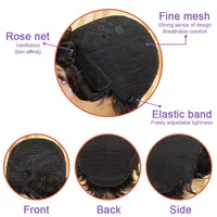 Perruque courte coupe lutin cheveux humains pour femmes perruques fabriquées à la Machine avec frange perruque colorée 180 densité 6