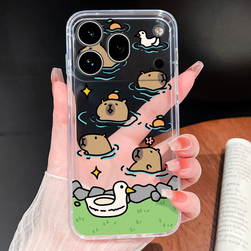 Clear Cool Stars Vibe Shockproof Silicone Phone Case
