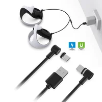 VR Magnetic Charging Cable For PS VR2 Controller Fast Charger Line 2 In 1 USB To Type C Elbow Cables for  PS5/PSVR2 Accessories - Image 3