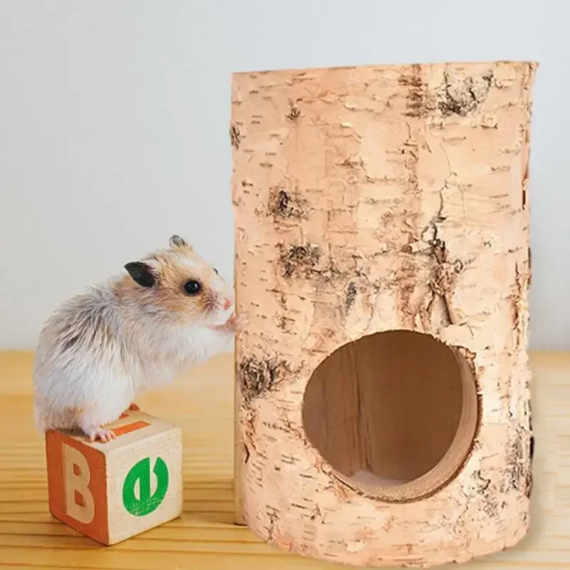 

Жевательное дерево, береза, туннель для домашних животных, натуральная твердая игрушка, Золотая маленькая трубка, хомяк, деревянный дом, подъем, медведь, отверстие для мыши