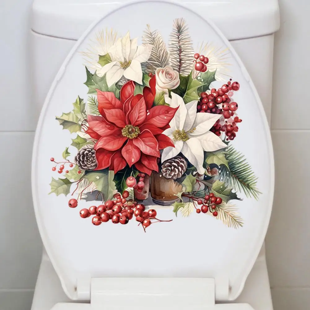 Decalcomania Wc Adesivo Wc Rimovibile Coperchio Wc Floreale Decalcomania Adesivo Bagno Autoadesivo Per Wc Toilette Decor Fai Da Te Rimovibile