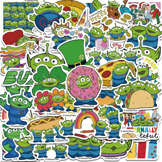 10/42PCS Disney Toy Story Cartoon Alien Stickers Cute Vinyl Stickers for  Water Bottles Laptop Phone Skateboard Classic Kids Toys - AliExpress