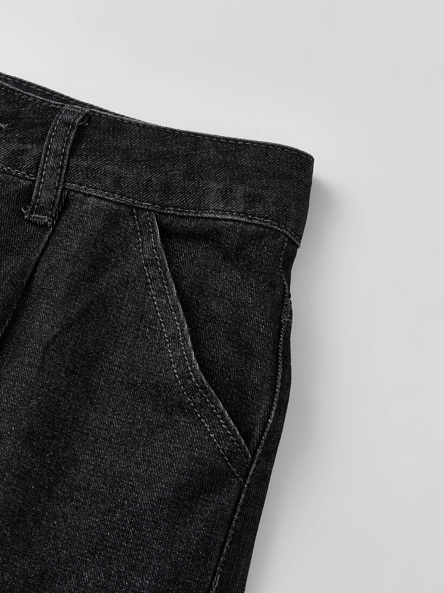 High Waisted Denim Shorts Retro Style Knee Length Loose Fit Shorts for Women Fashionable Casual Streetwear for Summer