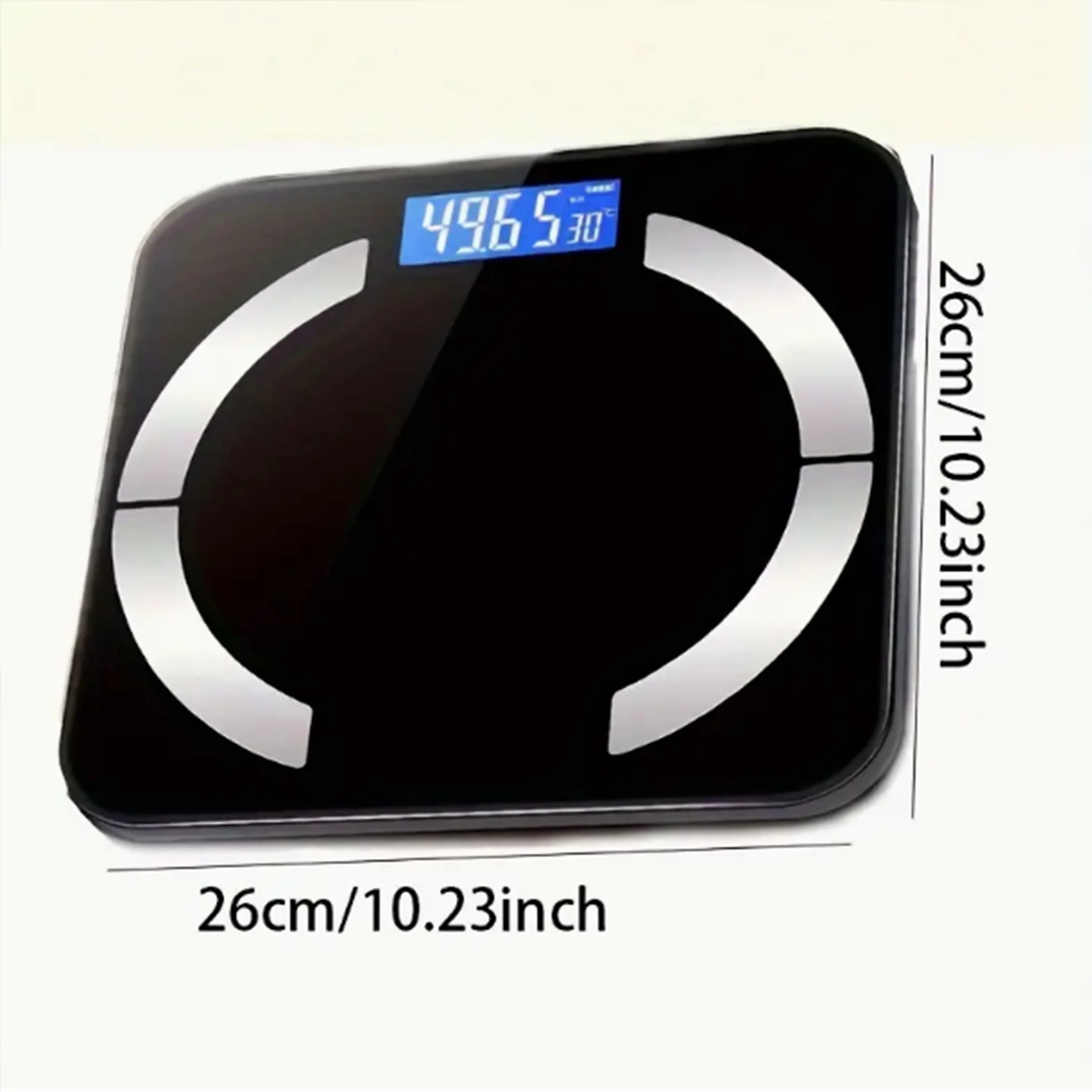 1pc body fat scale, electronic fat measurement scale, human home intelligent battery powered weight scale (without battery) 6
