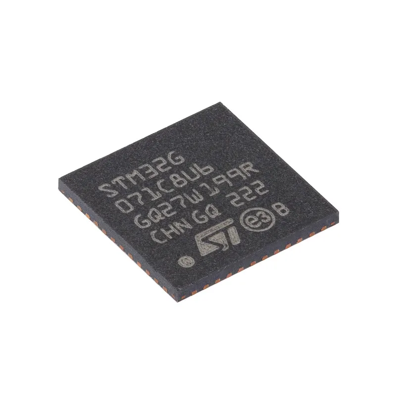 UFQFPN-48 ARM 마이크로컨트롤러-MCU 메인 스트림 암 Cortex-M0 + MCU, 64 Kbyte 플래시 36 Kbyte RAM, STM32G071C8U6, 로트당 5 개