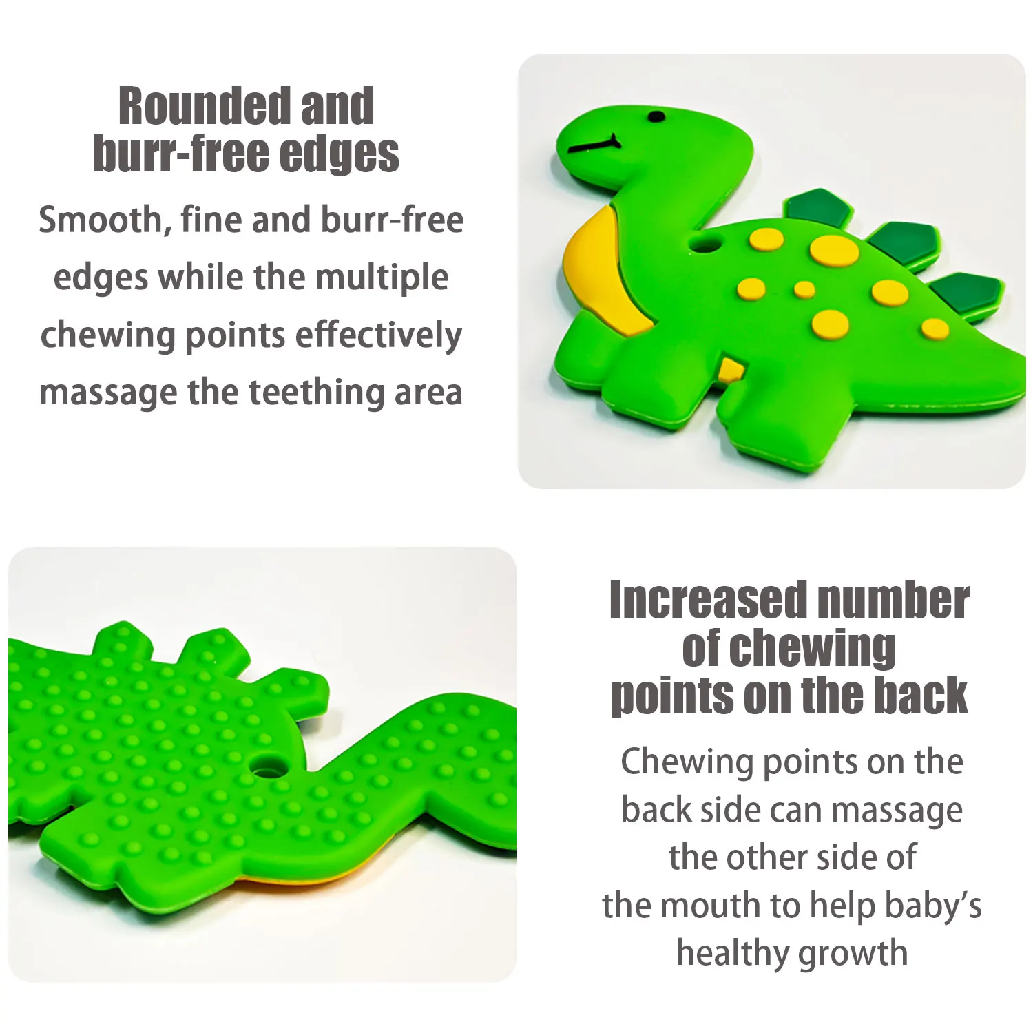 Baby Teething Teether Food Grade Silicone Material Baby Gnawing Toys Suitable for Babies over 3 Months Newborn Gift 1Pcs teething toys silicone teething toys