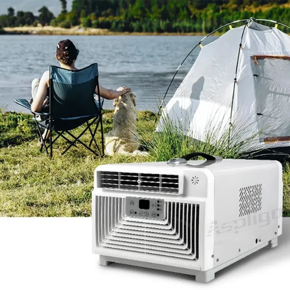 

Aspligo New Camping Tent Air Conditioner Low Noise Protable Air Conditioning for Bedroom Kitchen Motorhome Camper Van Truck