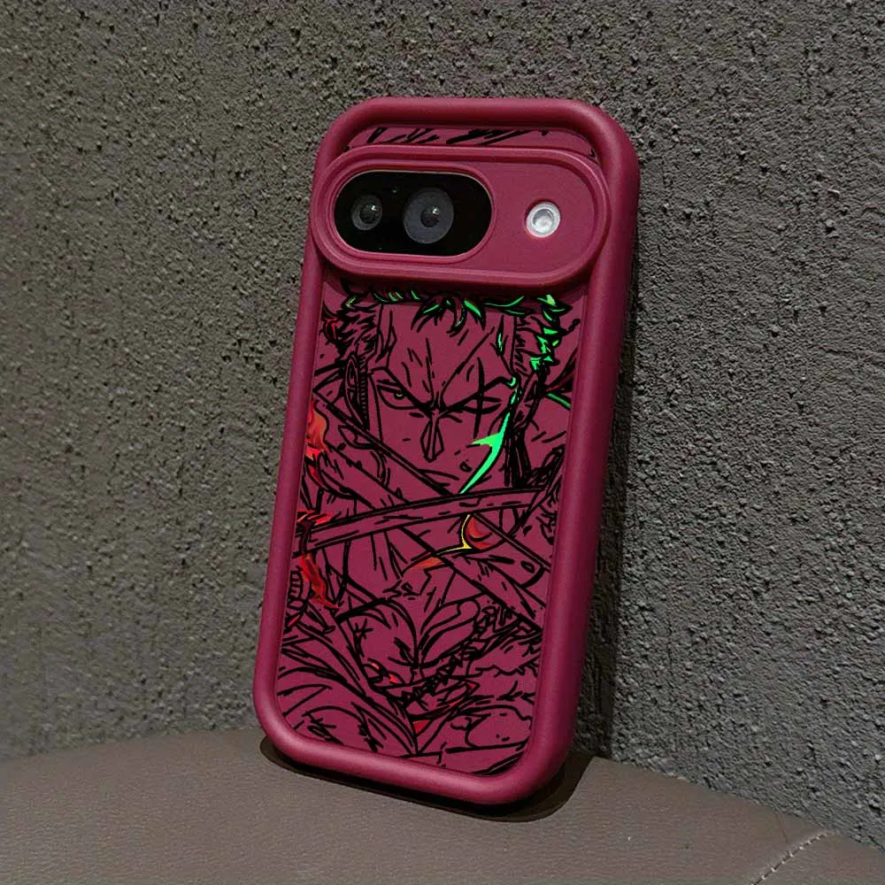 Sleek Soft TPU Zoro Cover with Eyes Ladder Lanyard - Fashionable and Cool Phone Case