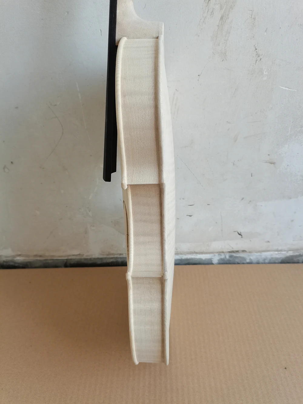 Acoustic Violin Stradivarius 1715 4/4 3/4 1/2 1/4 solid wood DIY Complete Backplane Flame Maple white embryo unfinished
