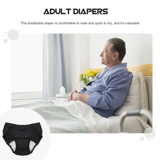 Adult Diaper Pants Nappies Underwear Nighttime Diapers Breathable Care  Diapers Washable Adult Cloth Diapers Men or Women Elderly - AliExpress