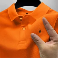 Polo décontracté respirant et confortable pour homme, couleur unie, haute qualité, manches courtes – Collection été 2026 – Offre spéciale ﻿ 1