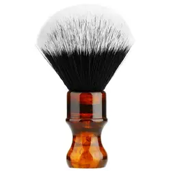 Amber Shaving Brush Silvertip Synthetic Badger Hair with Resin Handle Anbbas for Men Professional Wet Shaving
