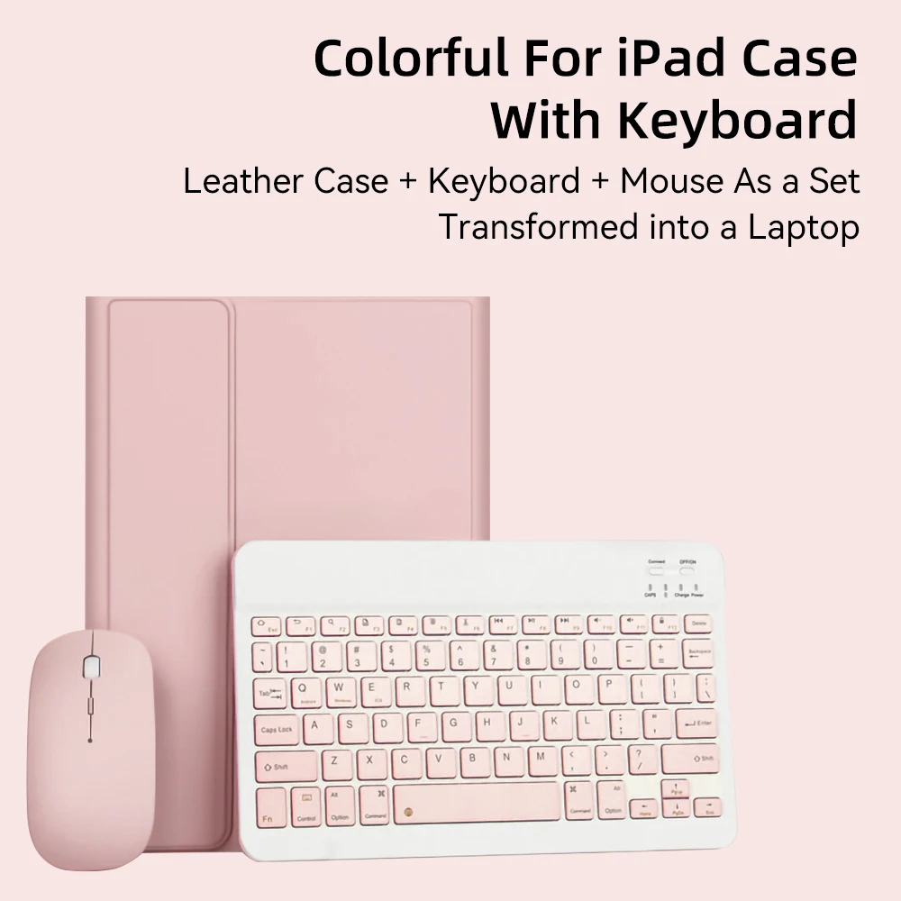 Pink Ipad Air 8th Generation Keyboard For IPad Keyboard Case For