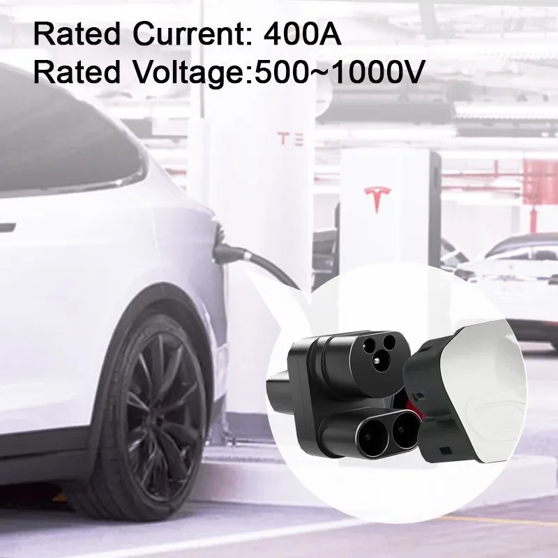 EVcharger4U CCS2-테슬라 어댑터 컨버터, 250 앰퍼, 모델 3, X, Y, S, CCS, 콤보 2, EV 충전 컨버터 어댑터, 1000V 250KW
