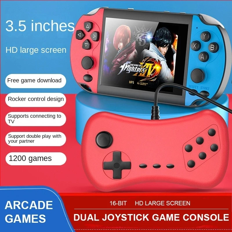 

Game Machine Large Screen Dual Joystick Game Consoles Av Out Handheld Handheld Player For Kids Gift Video Games Retroid Portable