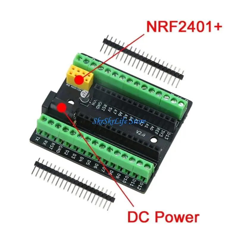 E65E 개발 보드 확장 보드 확장 차폐 단순 확장 플레이트 경량 NRF2401+ 확장 보드