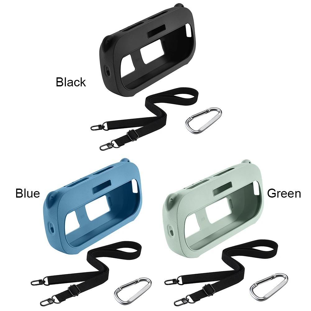 Silicone Protective Cover Protective Skin Sleeve for Bose SoundLink Flex 1st Gen 2nd Gen with Shoulder Strap Carrying Case