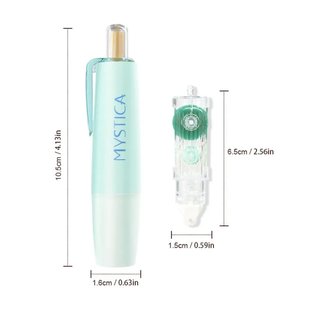 360도 회전 도트 접착제 테이프 펜 모양 프레스 유형 양면 접착 테이프 DIY 스크랩북 대용량