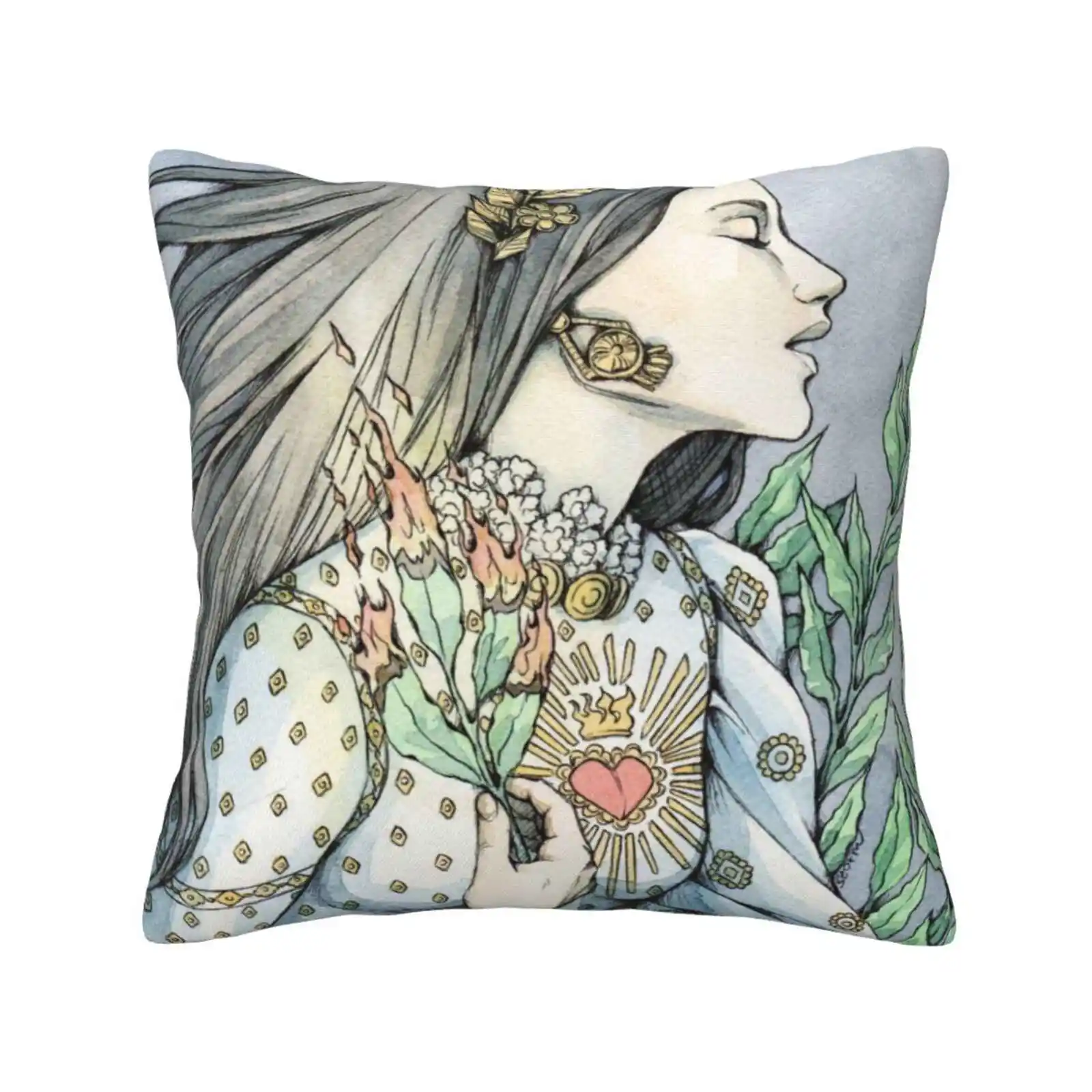 Alloro Fashion Sofa Throw Pillow Cover Federa Stregoneria Magic Girl Bay Tree Burning Neverland Spell Wizardry