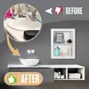 White Wood 2 Tier Recessed Wall Niche Shelves Shelf Insert Modern Contemporary Bathroom Bedroom Kitchen Storage Solution 5