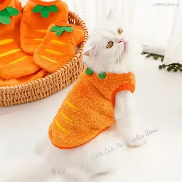 Cute Dog Clothes Winter Vest For Small Dogs Cats Warm Pets Sweater Soft Flannel Puppy Puffer Jacket Dog Accessories Supplies Xxs 3