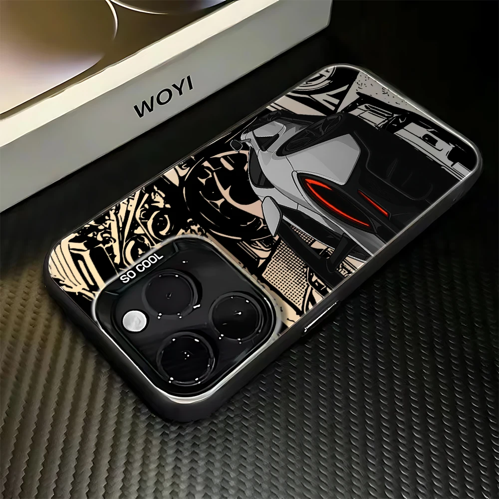 Luxury Hot Sports Car Graffiti Matte Phone Case