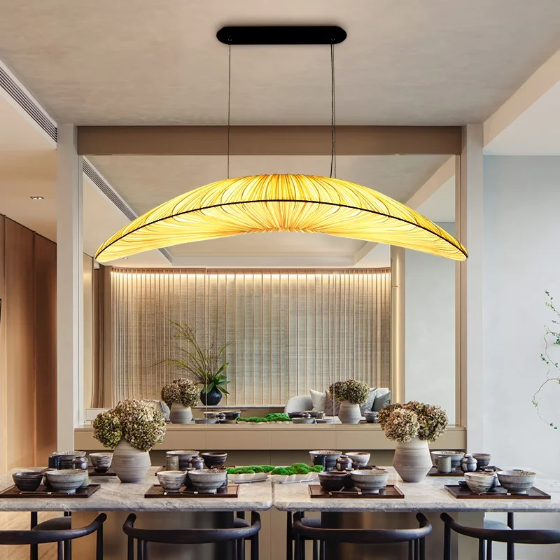 일본 Wabi Sabi 패브릭 Led 펜던트 조명 북유럽 식당 E27 일시 중단 램프 바 매달려 램프 홈 장식 Lamparas Luminarias